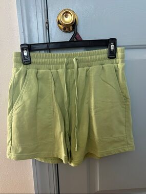 Source Unknown Light Green Athletic Drawstring Shorts